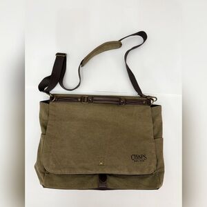 Chaps Canvas Messenger Crossbody Bag